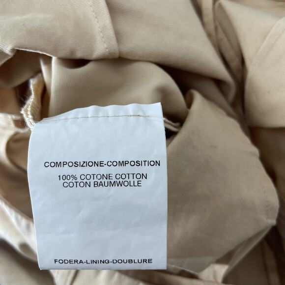 Yves St Laurent Size F44 US 10 Cropped Pants Cream Neutral 31 Waist Cotton YSL - Picture 7 of 8